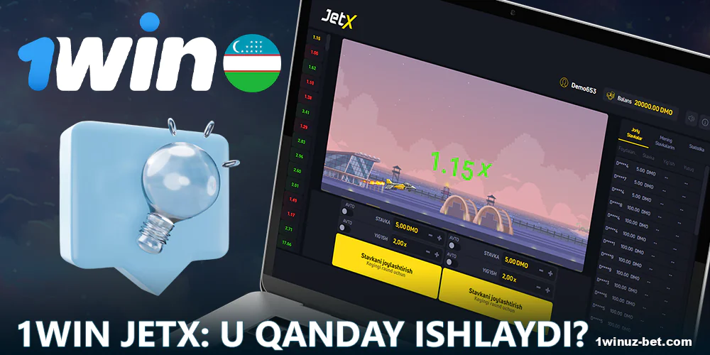 O'zbekistondagi JetX o'yin qoidalari 1Win asosida.