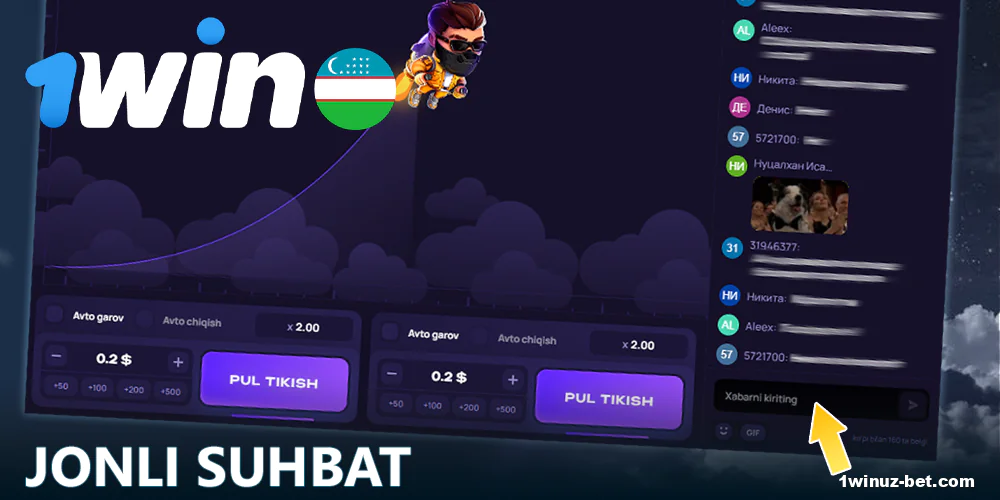 Lucky Jet 1Win garov o'rnatish paneli bir nechta asosiy elementlardan iborat. O'yinchilar o'z garovlarini o'rnatish uchun quyidagi komponentlardan foydalanishi mumkin:
