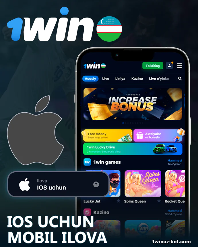 iOS'da 1Win O'zbekiston ilovasi