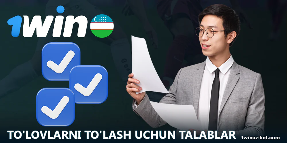 O'zbekistonlik o'yinchilar 1win da o'ynash va shuningdek, u erda tranzaksiyalarni bajarish uchun kamida 18 yoshda bo'lishlari kerak.