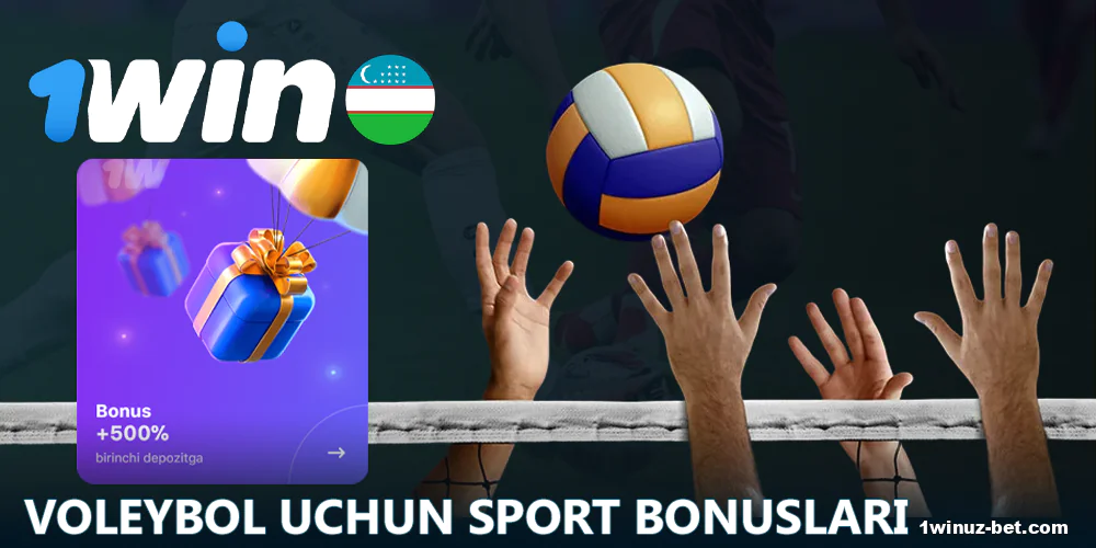 1Win O'zbekistonda voleybol garovlariga bonuslar mavjud